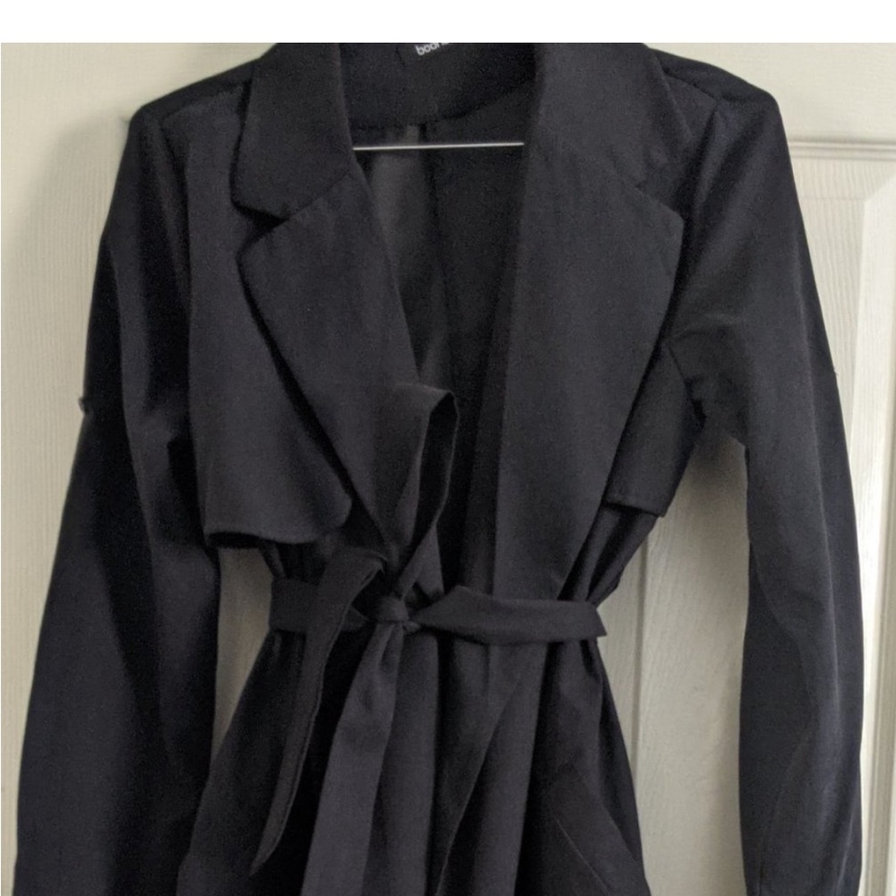 Chic Black Trench Coat for Women